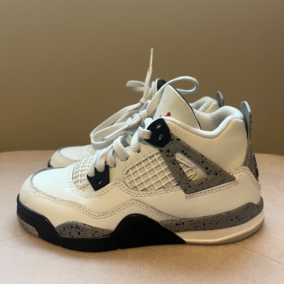 Retro Jordan 4 Cement Remastered Kids Size 11.5C - Picture 6 of 8